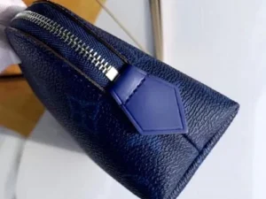 Replica LV Cosmetic Pouch PM Bag Monogram Blue